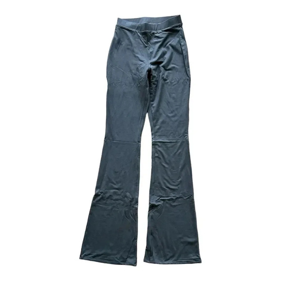 Naked Wardrobe Charcoal Grey Bootcut Flare Pants Bodycon Soft Size M NWT - Picture 1 of 10